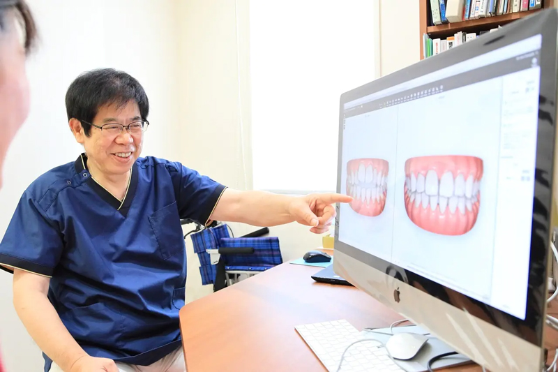 【特徴1】矯正治療経験30年以上の歯科医師が担当